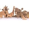11 Figurines En Bois Animaux De La Jungle Et Savane Bajo
