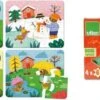 4 Puzzles En Bois 4 Saisons 6 Pièces Vilac