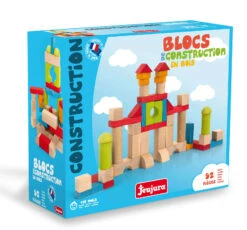 52 Blocs De Construction En Bois Jeujura -Jouets Pour Enfants 52 Blocs de construction en bois Jeujura 2