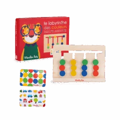 Labyrinthe Des Couleurs En Bois Les Popipop Moulin Roty