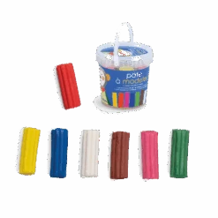 7 Pâtes à Modeler En Seau Les Popipop Moulin Roty