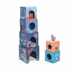 Cubes Empilables Avec 3 Figurines Les Aventures De Paulie Moulin Roty