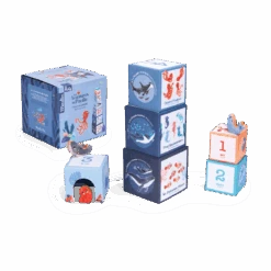 Cubes Empilables Avec 3 Figurines Les Aventures De Paulie Moulin Roty -Jouets Pour Enfants 676365 2
