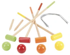 Croquet En Bois 4 Joueurs Sur Chariot Jeujura -Jouets Pour Enfants 8602 autre