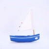 Bateau-jouet En Bois Bachi Bleu 17 Cm Tirot
