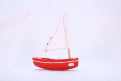 Bateau-jouet En Bois Bachi Rouge 17 Cm Tirot -Jouets Pour Enfants Bateaujouet en bois Bachi rouge 17 cm Tirot 1 1
