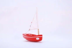 Bateau-jouet En Bois Bachi Rouge 17 Cm Tirot -Jouets Pour Enfants Bateaujouet en bois Bachi rouge 17 cm Tirot 2 1