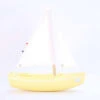 Bateau-jouet En Bois Jaune Sloop 21 Cm Tirot