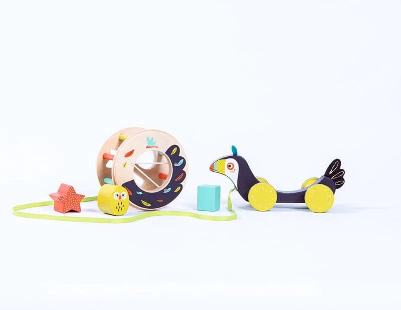 Boîte à Formes à Tirer Pakou Dans La Jungle Moulin Roty – Image 11