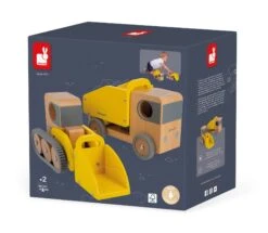 Camion Benne Et Pelleteuse Bolid En Bois Janod -Jouets Pour Enfants Camion benne et pelleteuse Bolid en bois Janod 3