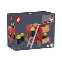 Camion De Pompiers En Bois Bolid Janod -Jouets Pour Enfants Camion de pompiers en bois Bolid Janod 10