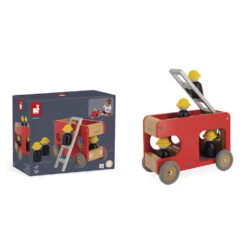 Camion De Pompiers En Bois Bolid Janod -Jouets Pour Enfants Camion de pompiers en bois Bolid Janod 2