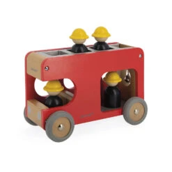 Camion De Pompiers En Bois Bolid Janod -Jouets Pour Enfants Camion de pompiers en bois Bolid Janod 3