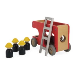 Camion De Pompiers En Bois Bolid Janod -Jouets Pour Enfants Camion de pompiers en bois Bolid Janod 6