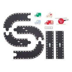 Caserne De Pompiers En Bois Bolid Janod -Jouets Pour Enfants Caserne de pompiers en bois Bolid Janod 4