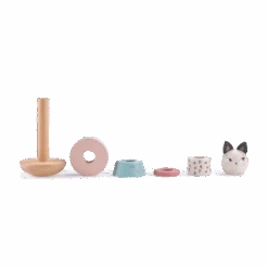 Chat Empilable En Bois Après La Pluie Moulin Roty -Jouets Pour Enfants Chat empilable en bois Apres la pluie Moulin Roty 3