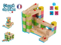 Circuit De Billes En Bois 68 Pièces Jeujura -Jouets Pour Enfants Circuit de billes en bois 68 pieces Jeujura 2