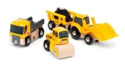 Coffret 3 Camions De Chantier Brio