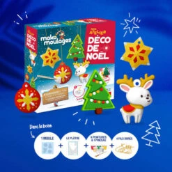 Coffret 4 Suspensions Déco De Noël Mako Moulages -Jouets Pour Enfants Coffret 4 suspensions Deco de Noel Mako Moulages 5