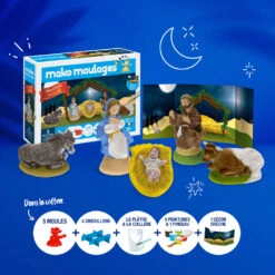 Coffret 5 Figurines Ma Crèche De Noël Mako Moulages -Jouets Pour Enfants Coffret 5 figurines Ma creche de Noel Mako Moulages 4