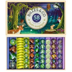 Jouets Pour Enfants 4 Coffret De 58 Billes Forêt Magique Billes & Co