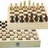 Coffret Jeu échecs Et Dames En Bois Jeujura