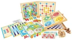 Coffret Jeux Classiques Pions Bois 150 Règles Jeujura