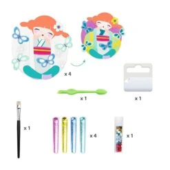 Coffret Tableaux à Pailleter Onnanoko Djeco -Jouets Pour Enfants Coffret tableaux a pailleter Onnanoko Djeco 2