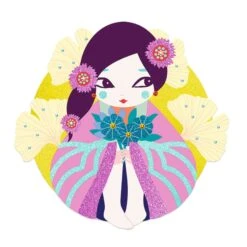 Coffret Tableaux à Pailleter Onnanoko Djeco -Jouets Pour Enfants Coffret tableaux a pailleter Onnanoko Djeco 3