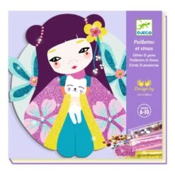 Coffret Tableaux à Pailleter Onnanoko Djeco -Jouets Pour Enfants Coffret tableaux a pailleter Onnanoko Djeco 4