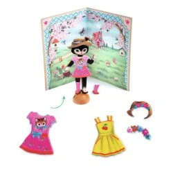 Collages Enfant Little Dressing Djeco -Jouets Pour Enfants Collages enfant Little dressing Djeco 4