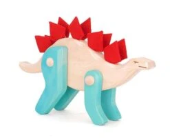 Figurine Articulée Stégosaure En Bois Bajo