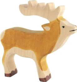 Figurine En Bois Cerf Holztiger