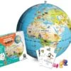 Globe Terrestre Gonflable Stick & Quiz Mission Animaux Bass & Bass