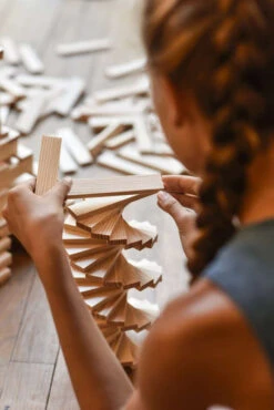 Baril De Planchettes 200 Planchettes Kapla -Jouets Pour Enfants Jeu de construction Baril 200 planchettes en bois Kapla 2