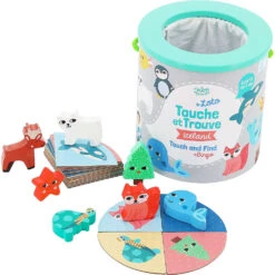 Jeu Tactile En Bois Touche Et Trouve Iceland Michelle Carlslund Vilac -Jouets Pour Enfants Jeu tactile en bois Touche et Trouve Iceland Michelle Carlslund Vilac 2