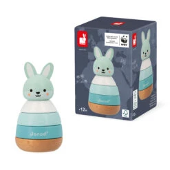 Jouet à Empiler En Bois Lapin WWF Janod -Jouets Pour Enfants Jouet a empiler en bois Lapin WWF Janod 2