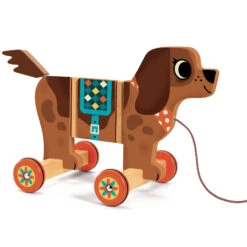 Jouet à Tirer Bois Chien Nico Djeco