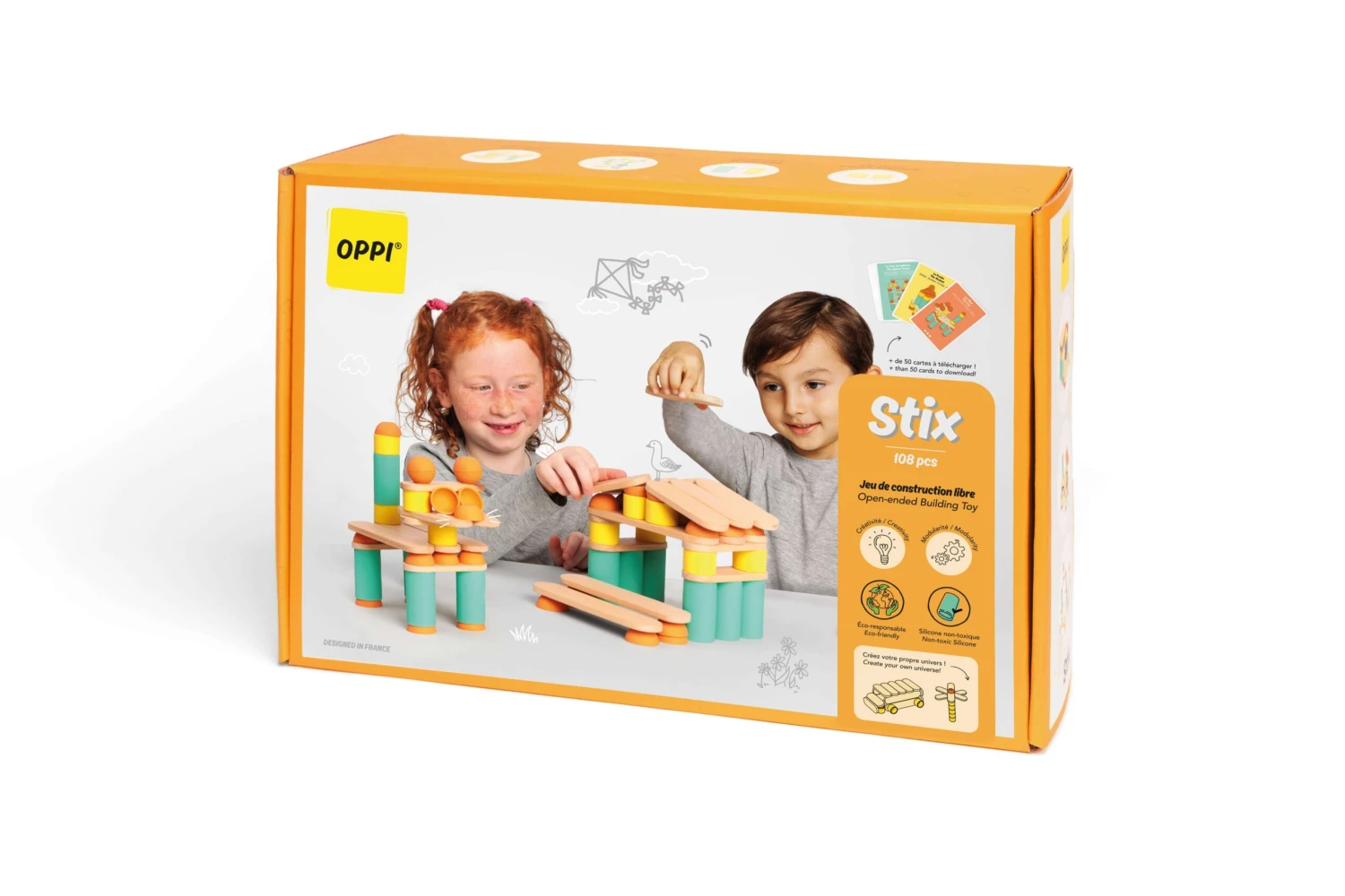 Kit De Construction Stix 108 Pcs Oppi 1 Kit De Construction Stix 108 Pcs Oppi