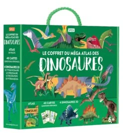 Le Coffret Méga Atlas Des Dinosaures Sassi Junior