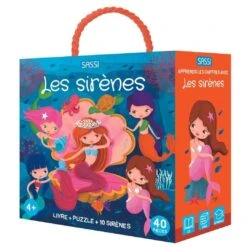 Livre Et Puzzle Q-box Les Sirènes Sassi Junior