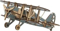 Maquette Avion Biplan à  Monter Bleu Kelpi -Jouets Pour Enfants Maquette Avion biplan a monter bleu Kelpi 2