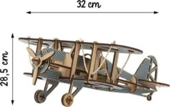 Maquette Avion Biplan à  Monter Bleu Kelpi -Jouets Pour Enfants Maquette Avion biplan a monter bleu Kelpi 3