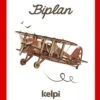 Maquette Avion Biplan à  Monter Rouge Kelpi
