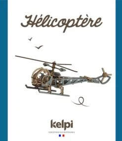 Maquette Hélicoptère à  Monter Bleu Kelpi