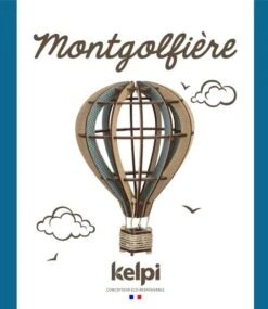Maquette Montgolfière à Monter Bleue Kelpi