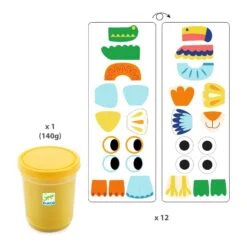 Pâte à Modeler Et Formes Mapatanimaux Djeco -Jouets Pour Enfants Pate a modeler et formes Mapatanimaux Djeco 2