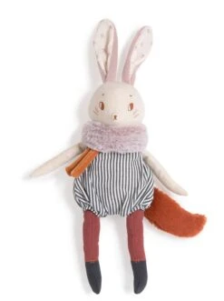 Peluche Grand Lapin Plume Après La Pluie Moulin Roty