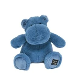 Peluche Hippopotame 25cm Bleu Histoire D'Ours