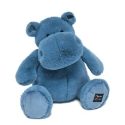 Peluche Hippopotame 40cm Bleu Histoire D'Ours